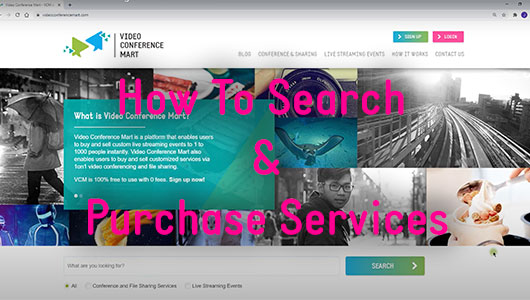 How to search and purchase services?